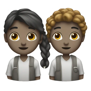 Two persons a sticker