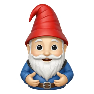 garden ornamental gnome black sticker