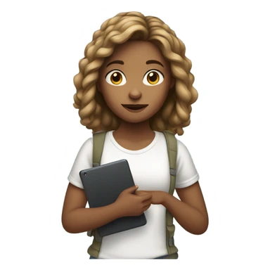 Girl iPad sticker
