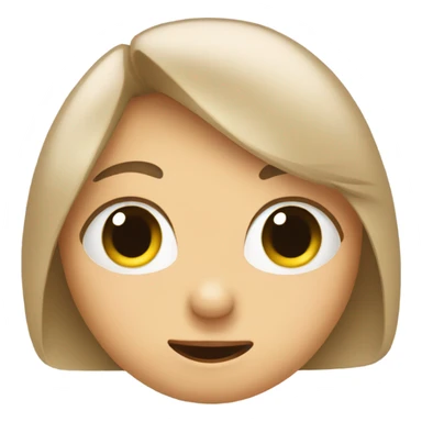 cute shy face sticker