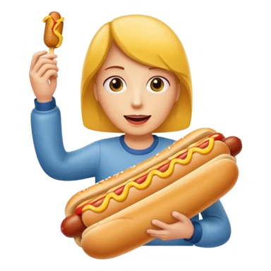 Eat a hot dog  sticker