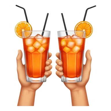 two pirate hands cheering with aperol cocktails sticker