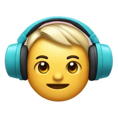 Headphones with bow on sides sticker