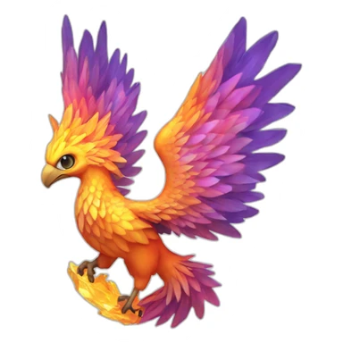 crystalline phoenix sticker