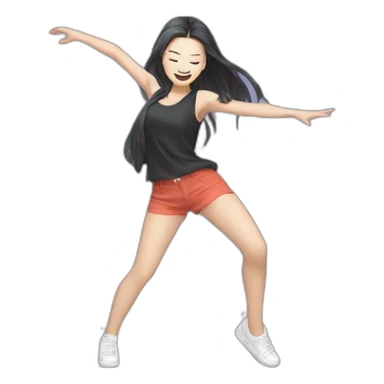 kpop girl dancing sticker