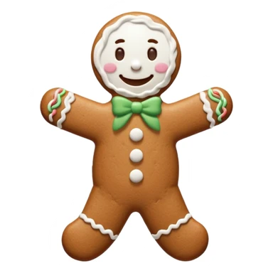 Gingerbread man sticker