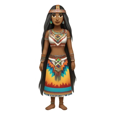 Aztek full body woman sticker