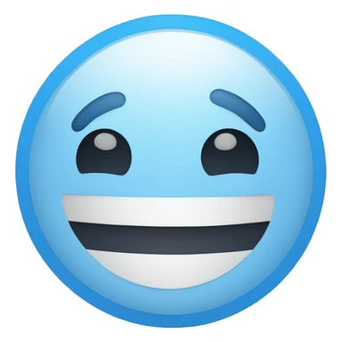 blue circle with white tick symble in the middle sticker