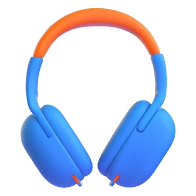 blue airpods max headphones sticker