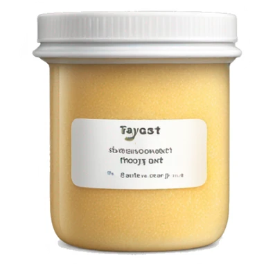 body scrub pot with label sticker