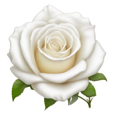 Rose blanche  sticker