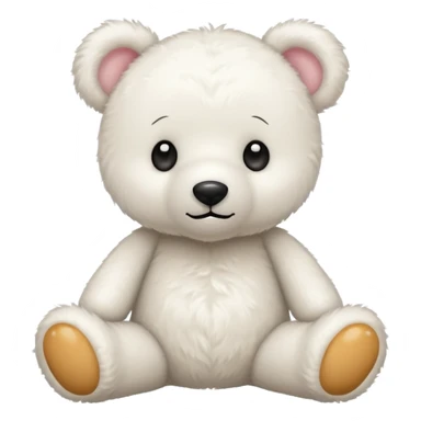 Oso de peluche blanco cute sticker