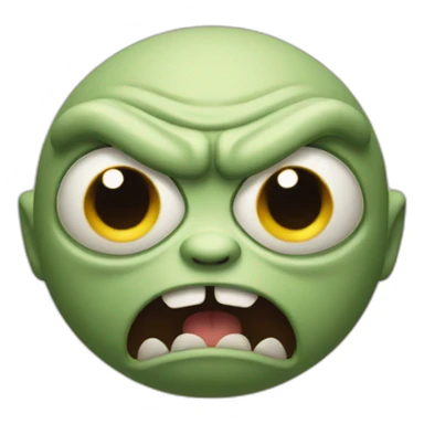 Angry grogu sticker