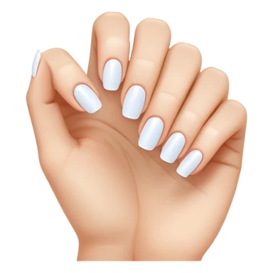 clean and short fingernails, simple and clear, healthy look sticker