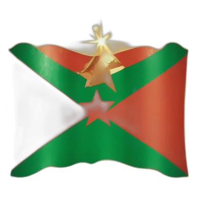 the ivoirien flag with the star of Morocco sticker