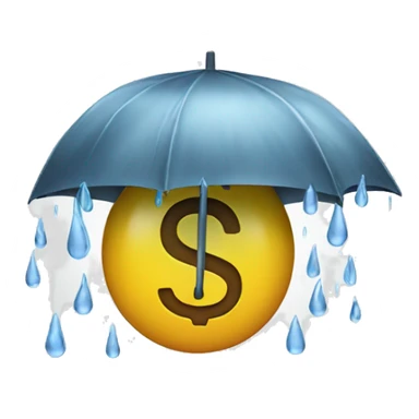 Rain money  sticker