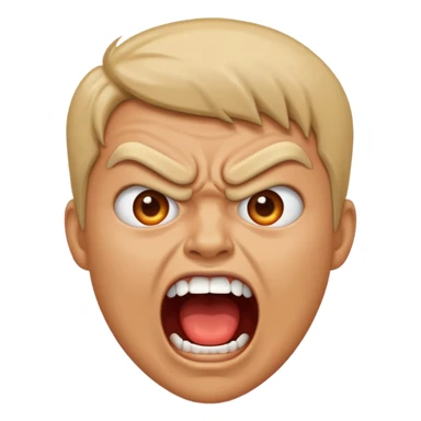 Angry scream sticker