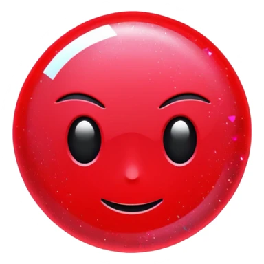 red glitter cyberpunk light sticker