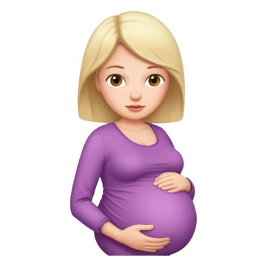 heavily pregnant woman sticker