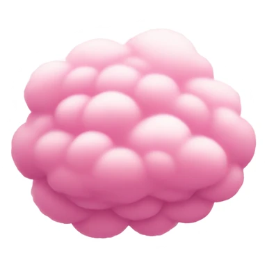 pink fluffy cloud  sticker