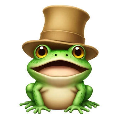 Toad wearing a hat sticker