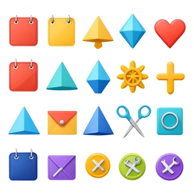 Elements for planner sticker