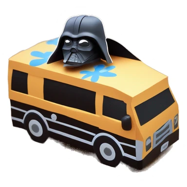 Cardcraft Real 3d Darth Vader’s and Scooby Doo’s mystery van sticker
