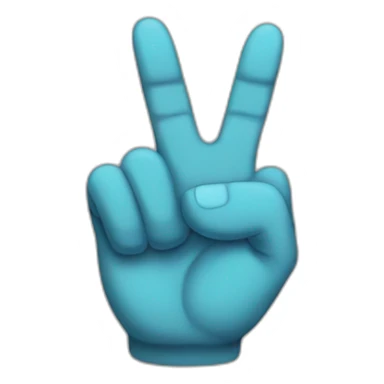 rock out hand sign sticker