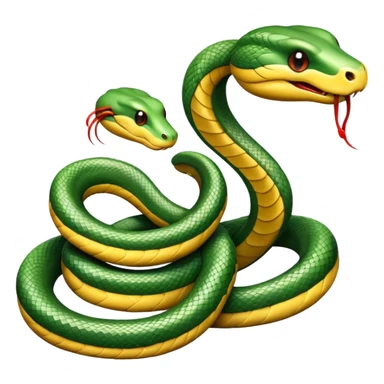 Dos serpientes juntas sticker