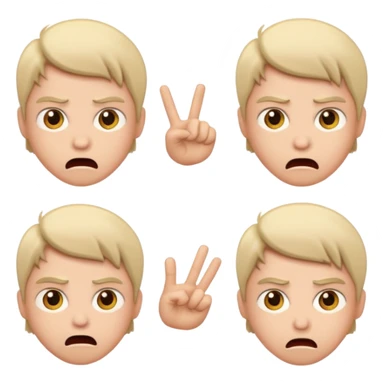 😏+😳+😠+🥺 sticker