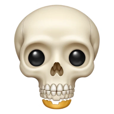 can you generate simple emoji about healthy bone make it cute sticker