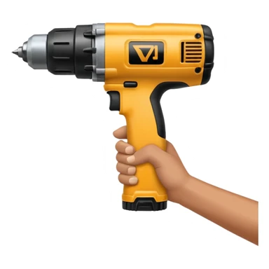 Hand caresses drill sticker