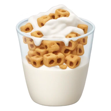 cereal with milk  sticker