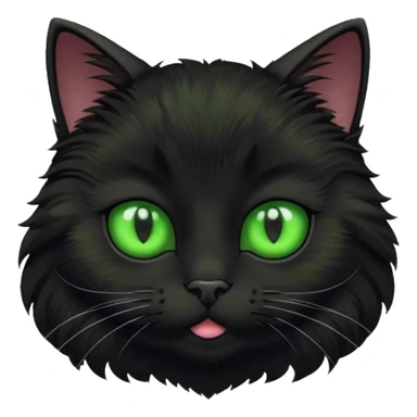 Black cat face 🐈‍⬛ sticker