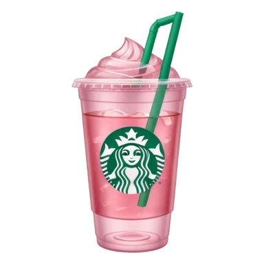 pink iced tea Starbucks drink sticker