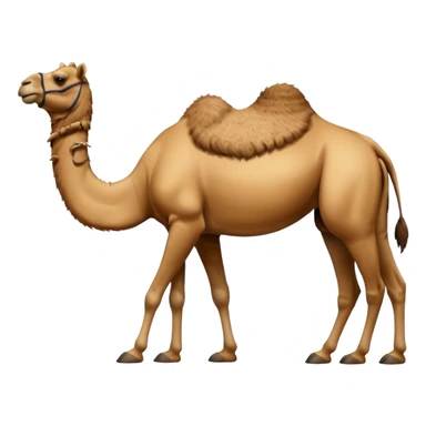 High resolution camels without fur sticker