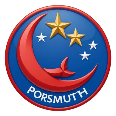 portsmouth fc badge sticker