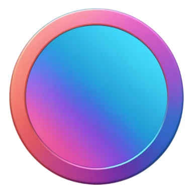 
coin color in in gradient of turquoise, blue, pink, purple, and coral metal texture
Rotate coin 90 degree  3d effect sticker