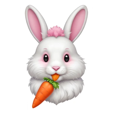 carrot-eating rabbit sticker