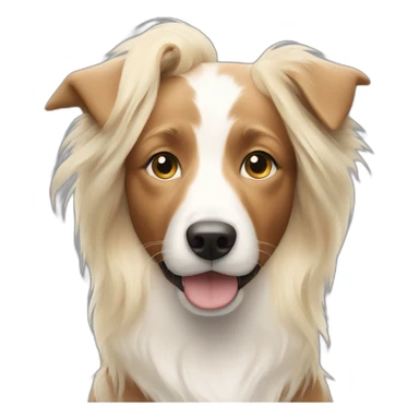 blonde girl with a border collie sticker