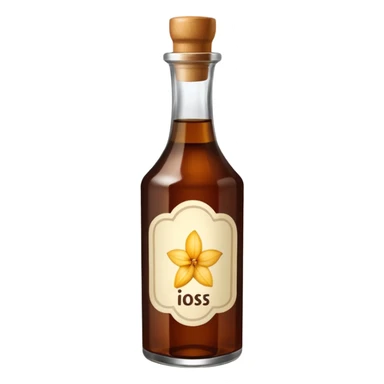 Vanilla extract sticker