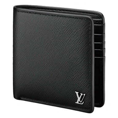 black louis vuitton men’s wallet with grey  sticker