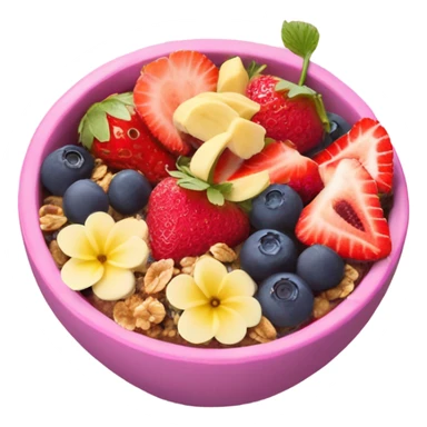 Coquette Acai bowl pink sticker