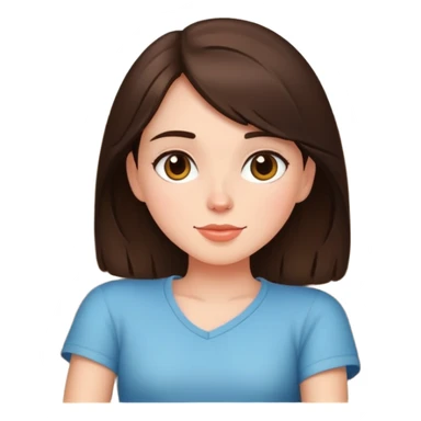 brunette girl relaxing on sofa sticker