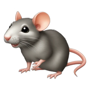 Rat sur carotte sticker