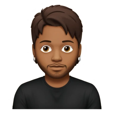 D'Angelo, R&B Singer (1974-2025) with dark brown hair sticker