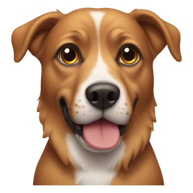 dog with hearts in eyes sticker