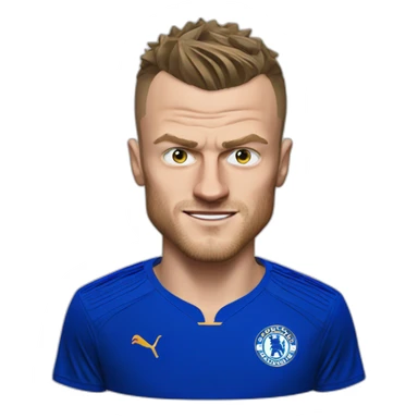 Jamie Vardy Leicester City sticker