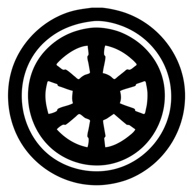 imperial coin icon, embossed details, gold color, minimalistic sticker