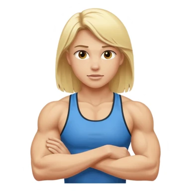 blonde athlete sticker
